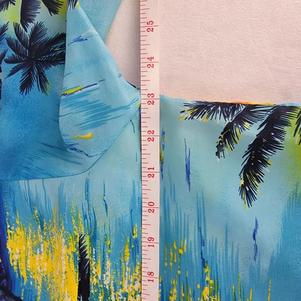 KoleKole‎ Hawaii Vintage Button Up Shirt USA Luau Beach Vacation Ocean Nature L